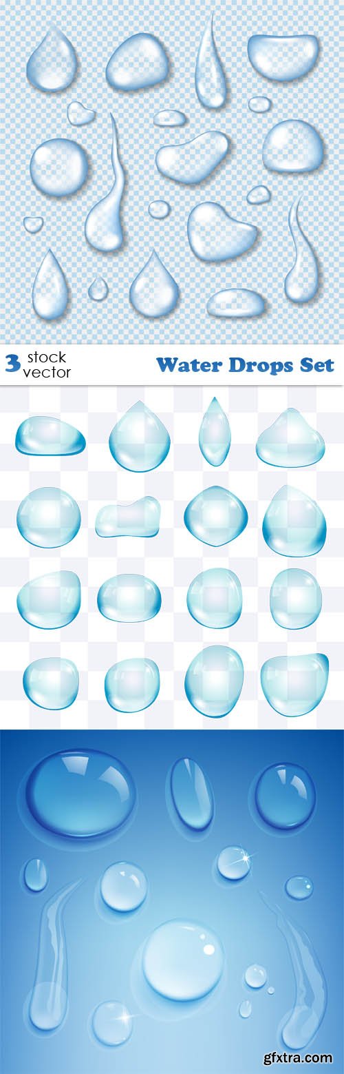 Vectors - Water Drops Set