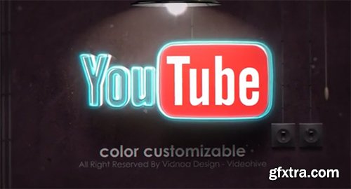 Videohive Neon Lamp Light Reveal 6485949