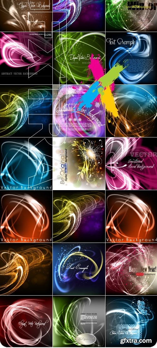 Festive shining crossing abstract vector background