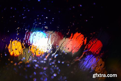 Collection night city bridge a sign advertising a fire lantern light on a wet window glass 25 HQ Jpeg