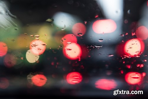 Collection night city bridge a sign advertising a fire lantern light on a wet window glass 25 HQ Jpeg