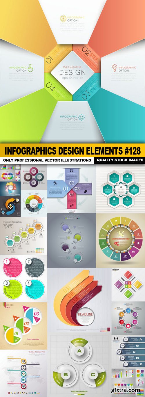 Infographics Design Elements #128 - 20 Vector