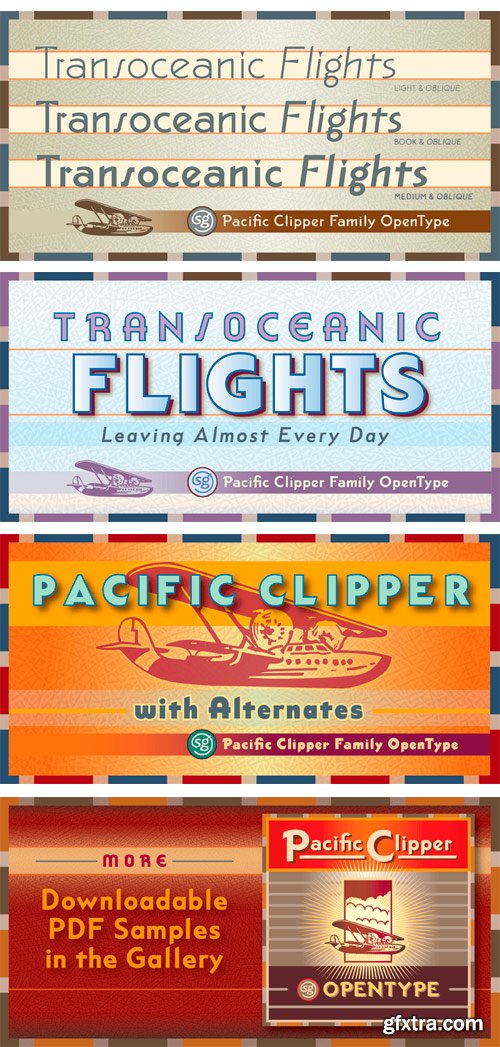 Pacific Clipper SG Font Family