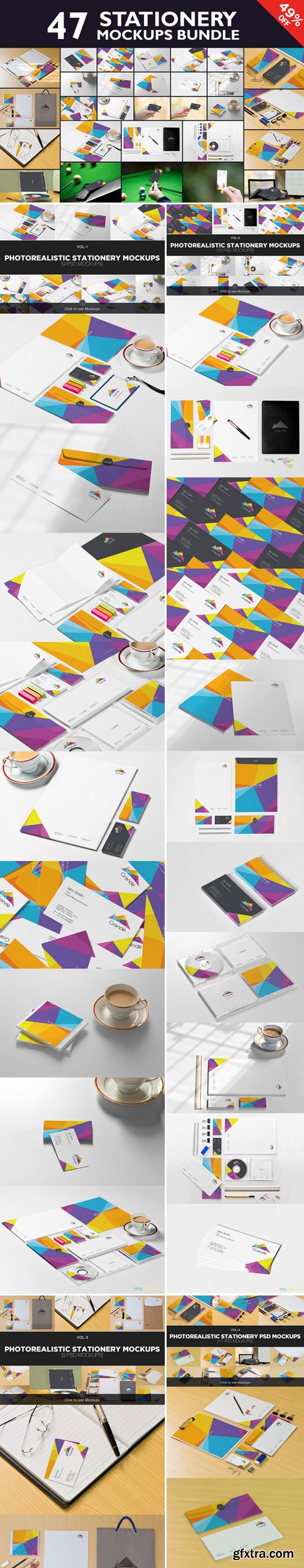 CM - Beautiful Stationery Mockups Bundle 428661