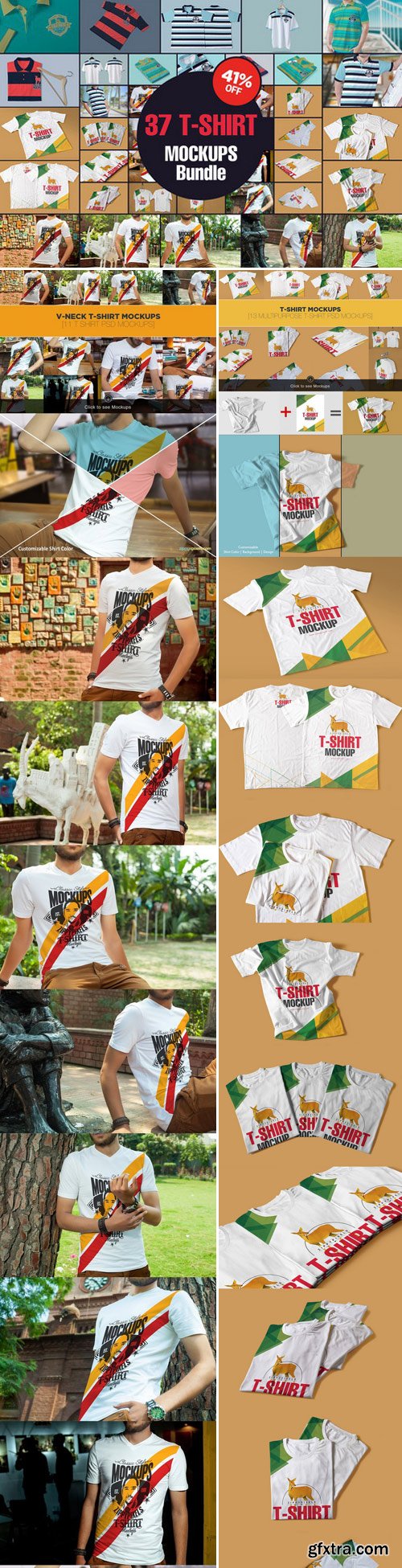 CM - The Amazing T-Shirt Mockups Bundle 412911