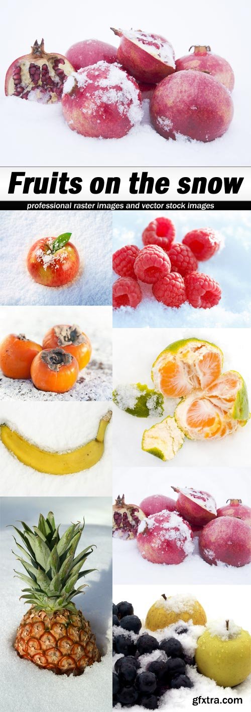 Fruits on the snow