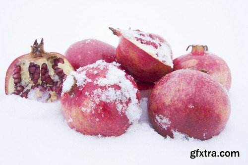 Fruits on the snow