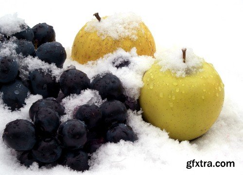 Fruits on the snow