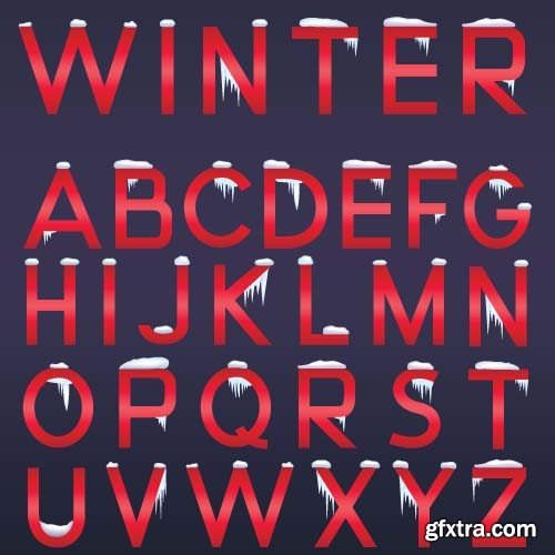 Snow font