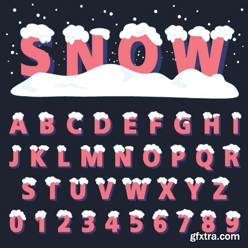 Snow font