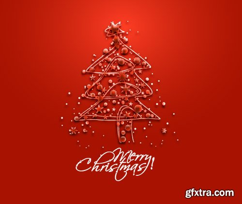 Christmas tree and the inscription in 2016 vector