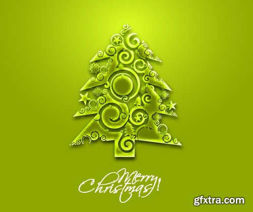 Christmas tree and the inscription in 2016 vector