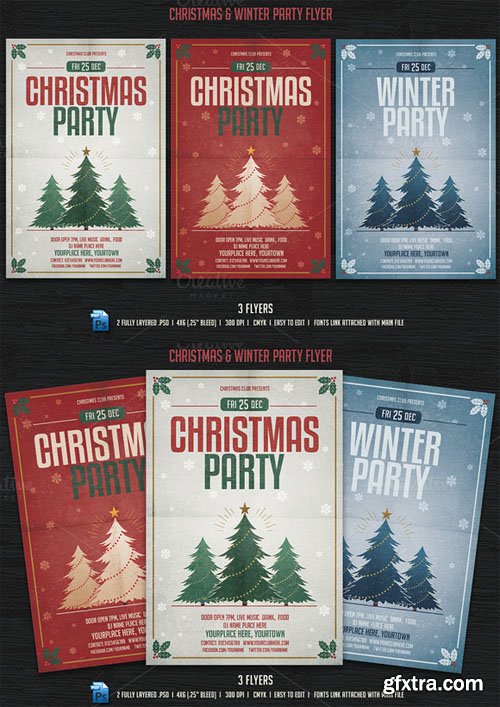 CM - Christmas & Winter Party Flyer 446615