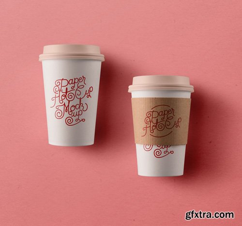 Psd Paper Hot Cup Template Vol 3