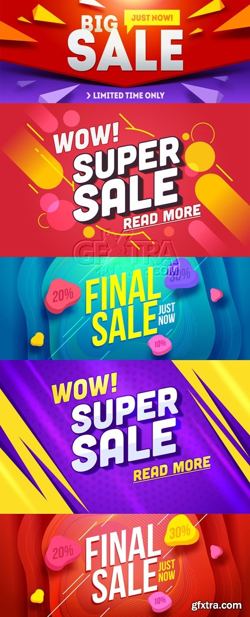 Sale Posters Vector