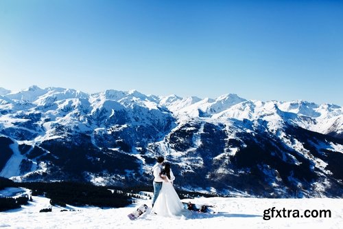 Collection of wedding the bride and groom in the mountains nature landscape wedding celebration 25 HQ Jpeg