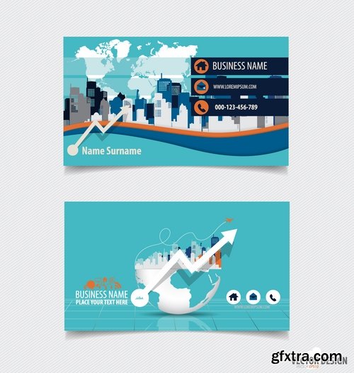 Collection of vector image flyer banner brochure business card 9-25 Eps