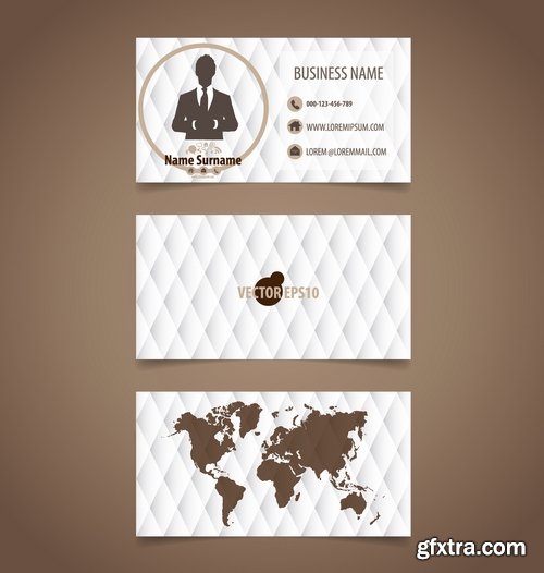 Collection of vector image flyer banner brochure business card 9-25 Eps