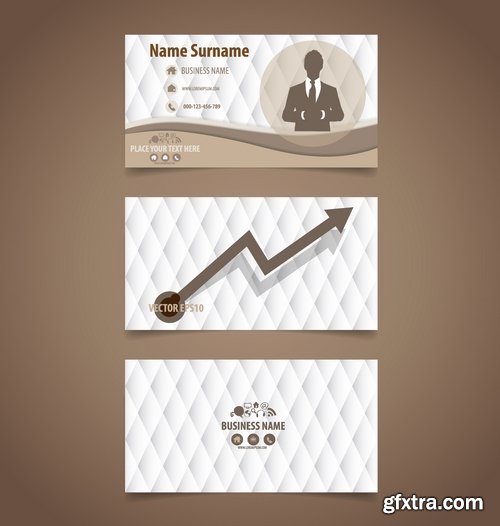 Collection of vector image flyer banner brochure business card 9-25 Eps