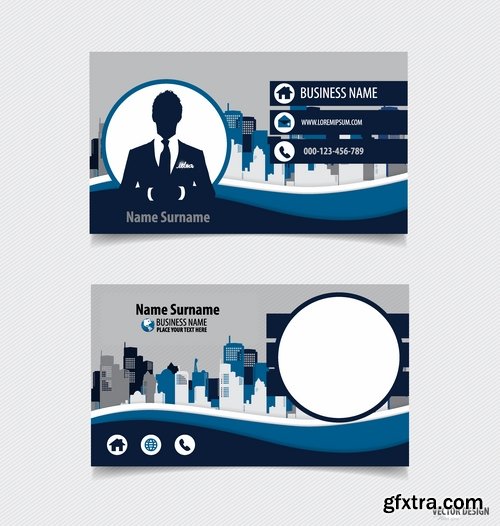 Collection of vector image flyer banner brochure business card 9-25 Eps