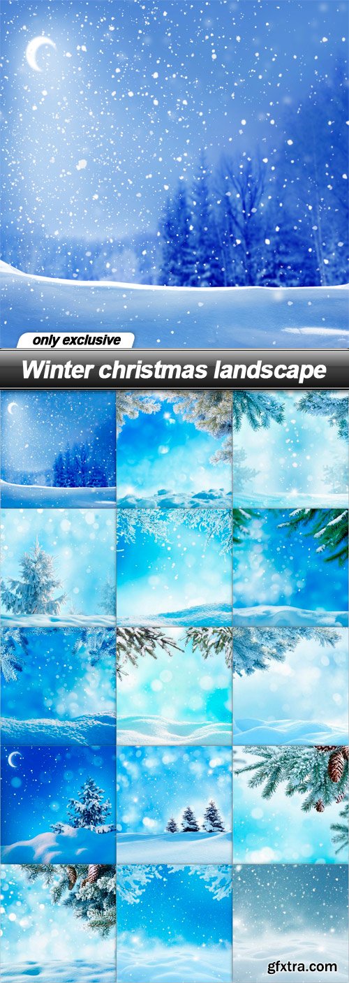 Winter christmas landscape - 15 UHQ JPEG