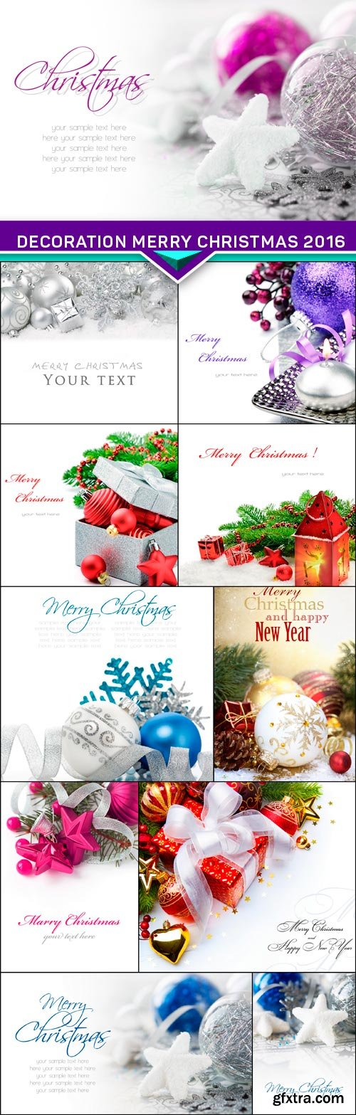 Christmas decoration place for text Merry Christmas 2016 11x JPEG