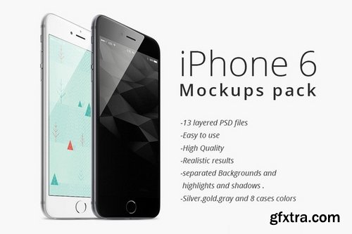 CM - iPhone 6 & plus mockups pack 91478