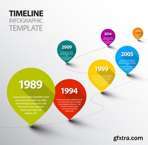 Vector Timeline Template 370037