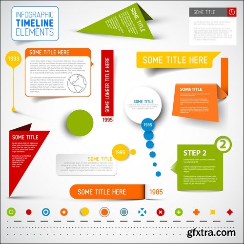 CM - Vector Infographic Timeline Elements