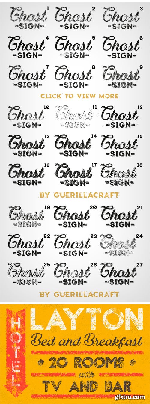 CM 403498 - Ghost Signs for Adobe Illustrator