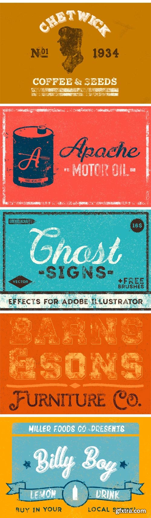 CM 403498 - Ghost Signs for Adobe Illustrator