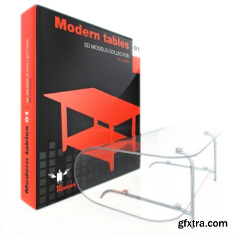 3D Models collection 004 Modern Tables 01