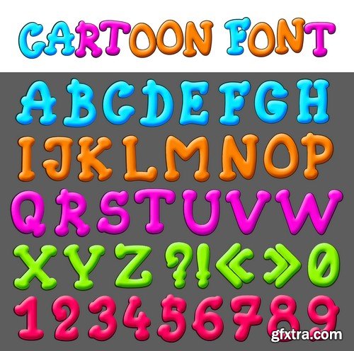 Stock Vectors - Alphabet 17, 25xEPS