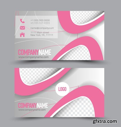 Stock Vectors - Business Card Template 10, 25xEPS