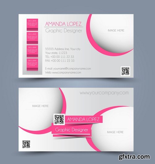 Stock Vectors - Business Card Template 10, 25xEPS