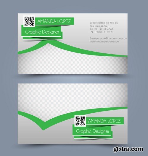 Stock Vectors - Business Card Template 10, 25xEPS