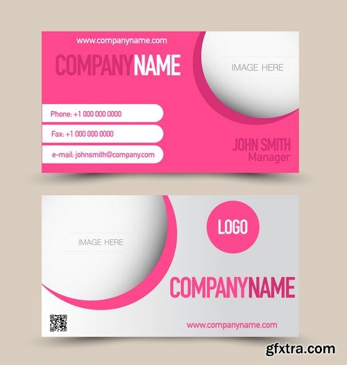 Stock Vectors - Business Card Template 10, 25xEPS