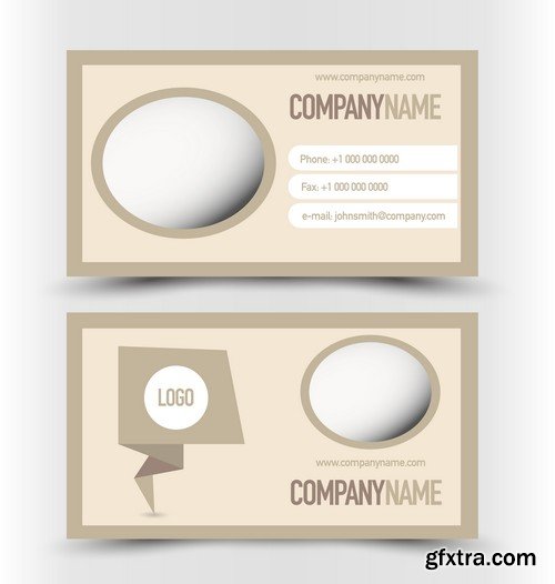 Stock Vectors - Business Card Template 10, 25xEPS