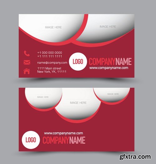 Stock Vectors - Business Card Template 10, 25xEPS