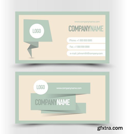 Stock Vectors - Business Card Template 10, 25xEPS