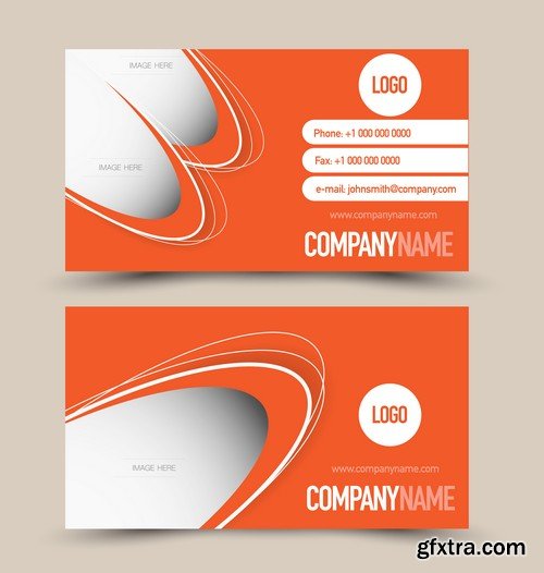 Stock Vectors - Business Card Template 10, 25xEPS