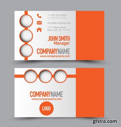 Stock Vectors - Business Card Template 10, 25xEPS