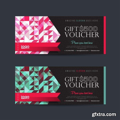 Stock Vectors - Business Card Template 10, 25xEPS