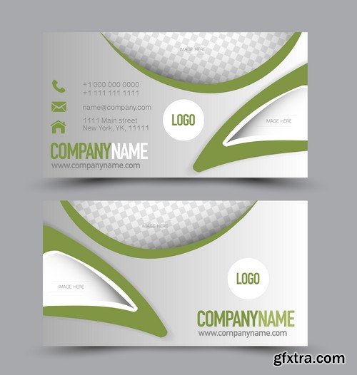 Stock Vectors - Business Card Template 10, 25xEPS