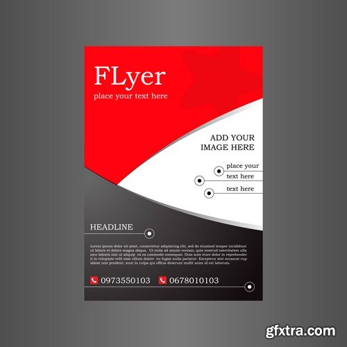 Stock Vectors - Business Flyer Template 10, 25xEPS