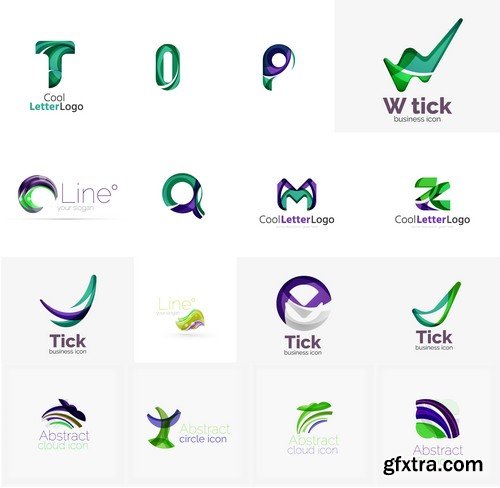 Stock Vectors - Business logos for your company 4, 25xEPS