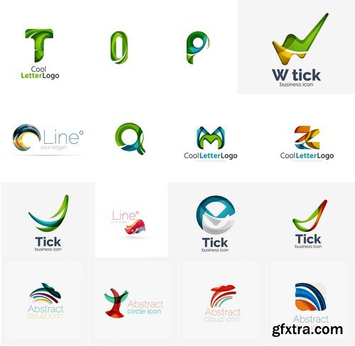 Stock Vectors - Business logos for your company 4, 25xEPS