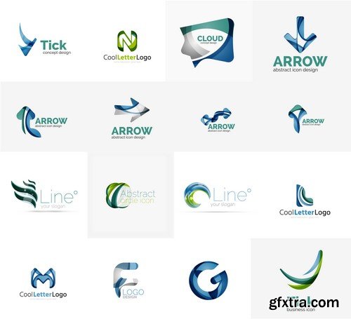 Stock Vectors - Business logos for your company 4, 25xEPS