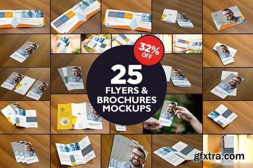 CM - The Flyers & Brochures Mockup Bundle 411870