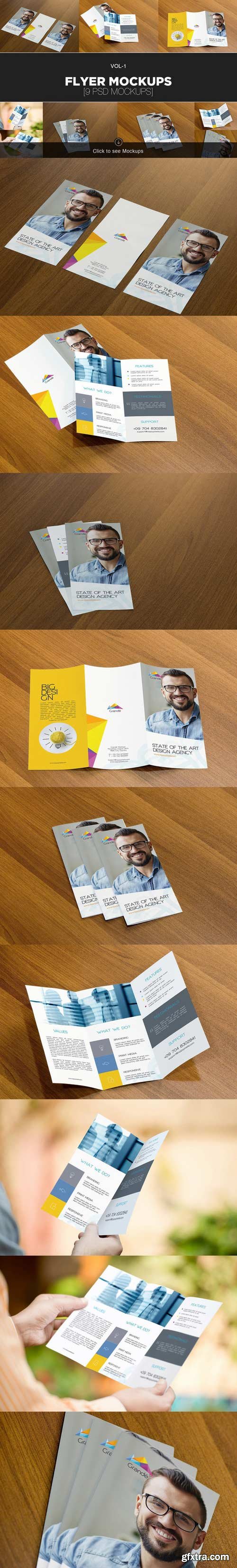 CM - The Flyers & Brochures Mockup Bundle 411870